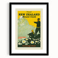 Retro New Zealand Mount Cook Poster – Vintage Alpine Travel Art