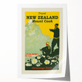 Retro New Zealand Mount Cook Poster – Vintage Alpine Travel Art