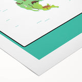 Educational Nursery Wall Decor – North America Continent Map