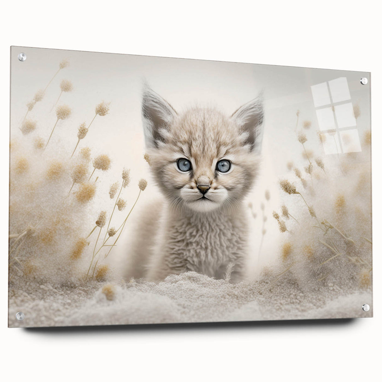 Adorable Lynx Cub Wall Art - Perfect for Kids Room Decor