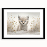 Adorable Lynx Cub Wall Art - Perfect for Kids Room Decor