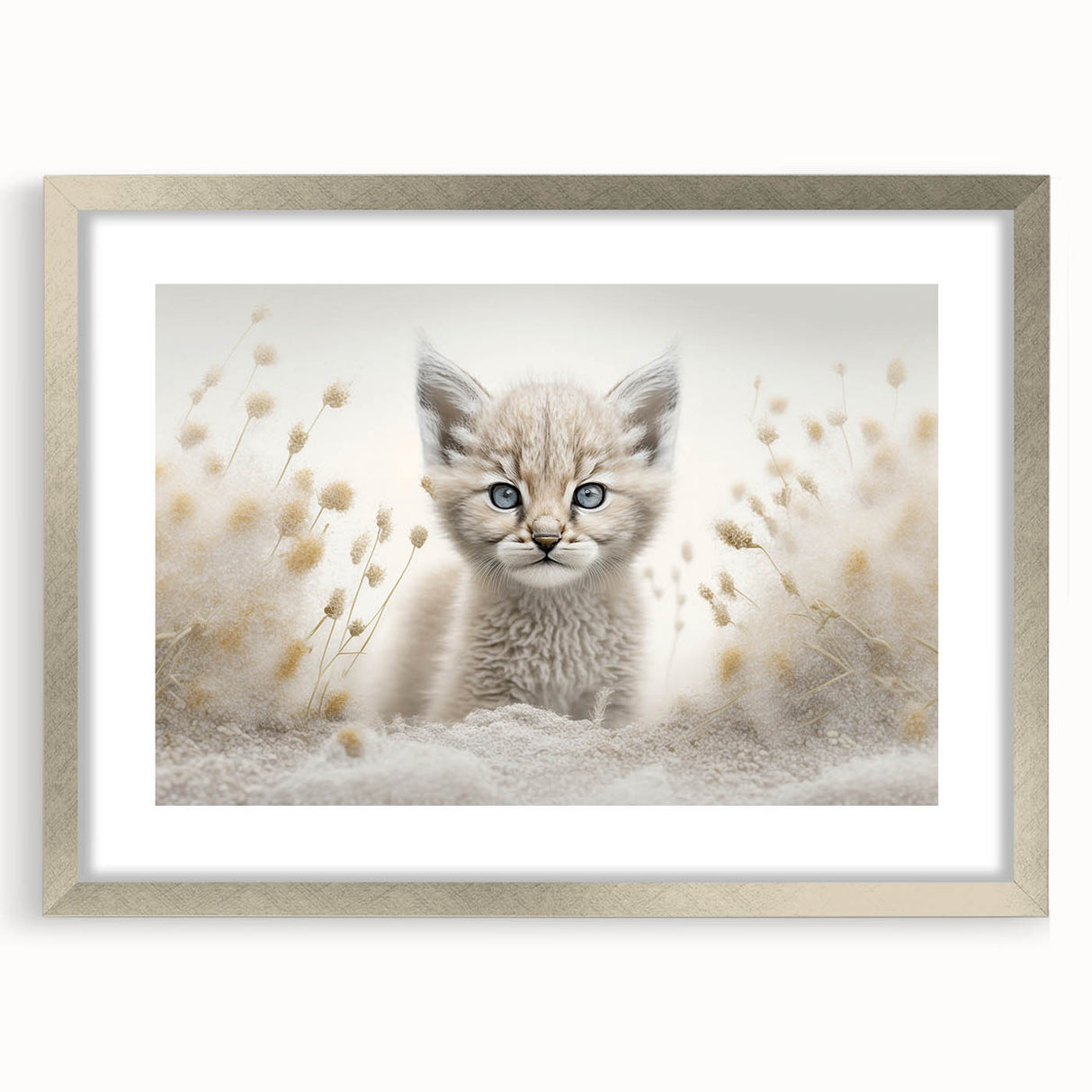 Adorable Lynx Cub Wall Art - Perfect for Kids Room Decor