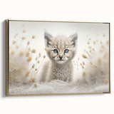 Adorable Lynx Cub Wall Art - Perfect for Kids Room Decor
