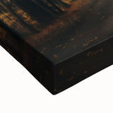 Black and white landscape art painting on stretched canvas depicting a serene autumn scene, suitable for bedroom wall art.