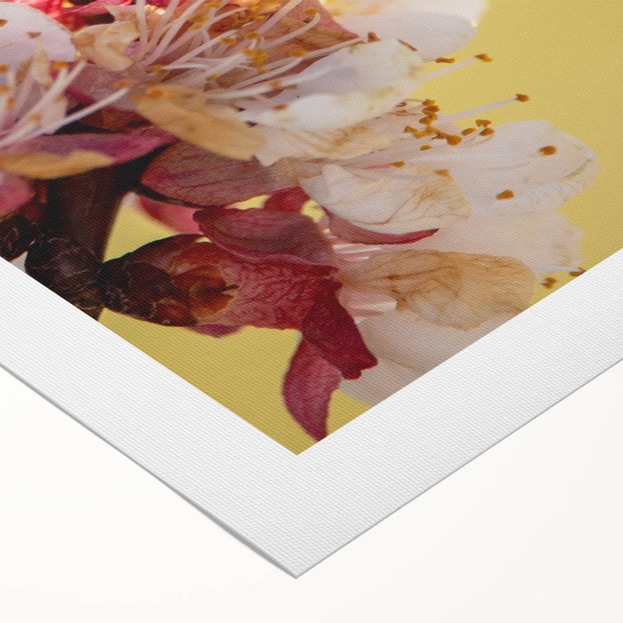 Art deco poster featuring a spring theme with soft pastel shades on rolled canvas.