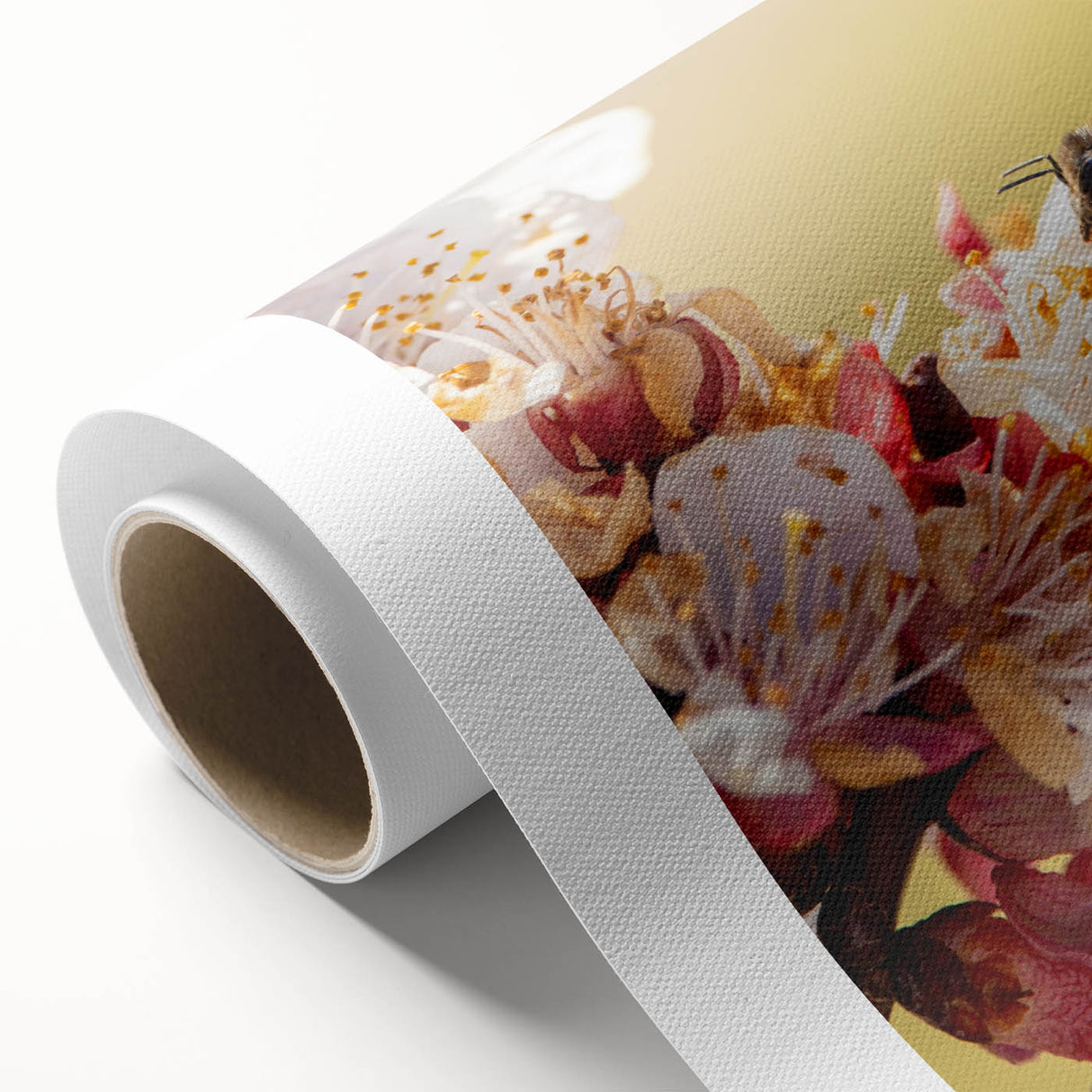 Art Deco poster featuring a spring theme with pastel colors on rolled canvas, ideal for nursery wall art.