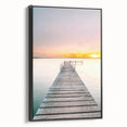 Black and white landscape art painting on framed canvas depicting a vintage summer scene, ideal for bedroom decor.