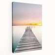 Large abstract summer-themed canvas with vibrant orange and yellow tones, ideal for kitchen wall art.