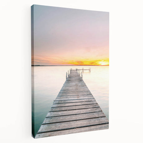 Large abstract summer-themed canvas with vibrant orange and yellow tones, ideal for kitchen wall art.