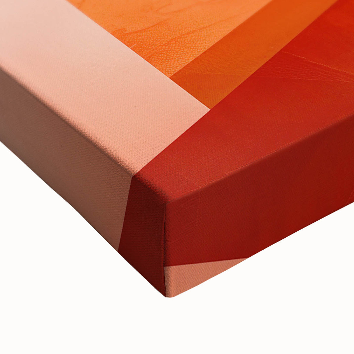 Mid Century Modern Abstract Art - Bold Orange Minimalist Geometric Decor