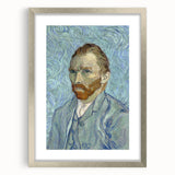 Extra large abstract art print featuring textured swirls in vibrant blues and yellows on a framed canvas.