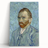 Large black and white stretched canvas depicting Van Gogh's style, ideal for kitchen art.