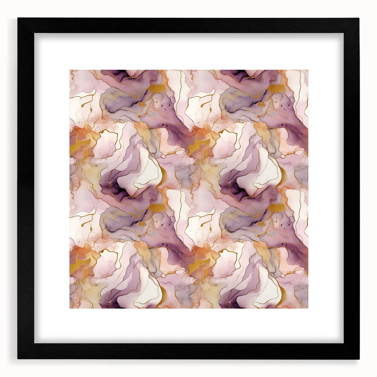 Abstract strokes wall art framed in black, showcasing bold colors and dynamic shapes, perfect for modern home decor. Ideal for adding artistic flair to any space.