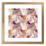 Abstract strokes wall art framed with a gold mat, showcasing vibrant colors and dynamic brushwork, ideal for modern home decor. Emphasizes artistic elegance.