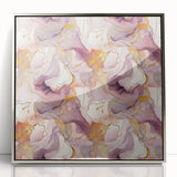 Framed abstract strokes wall art in silver and white hues, showcasing dynamic brushwork, ideal for modern home decor and adding elegance to any space.