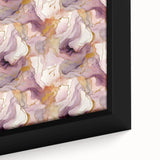 Colorful abstract strokes framed canvas wall art showcasing vibrant hues of blue, pink, and gold, ideal for modern home decor and artistic interiors.