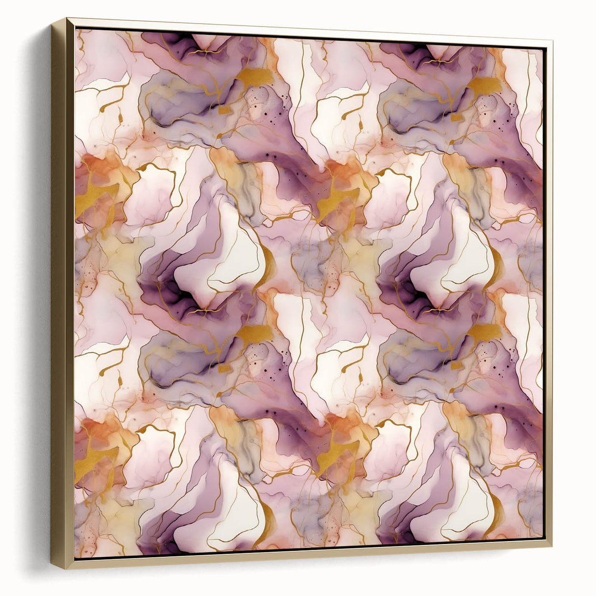 Framed canvas wall art showcasing abstract strokes in silver and gold hues, perfect for modern home decor. Adds elegance and sophistication to any room.