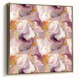 Framed canvas wall art showcasing abstract strokes in silver and gold hues, perfect for modern home decor. Adds elegance and sophistication to any room.