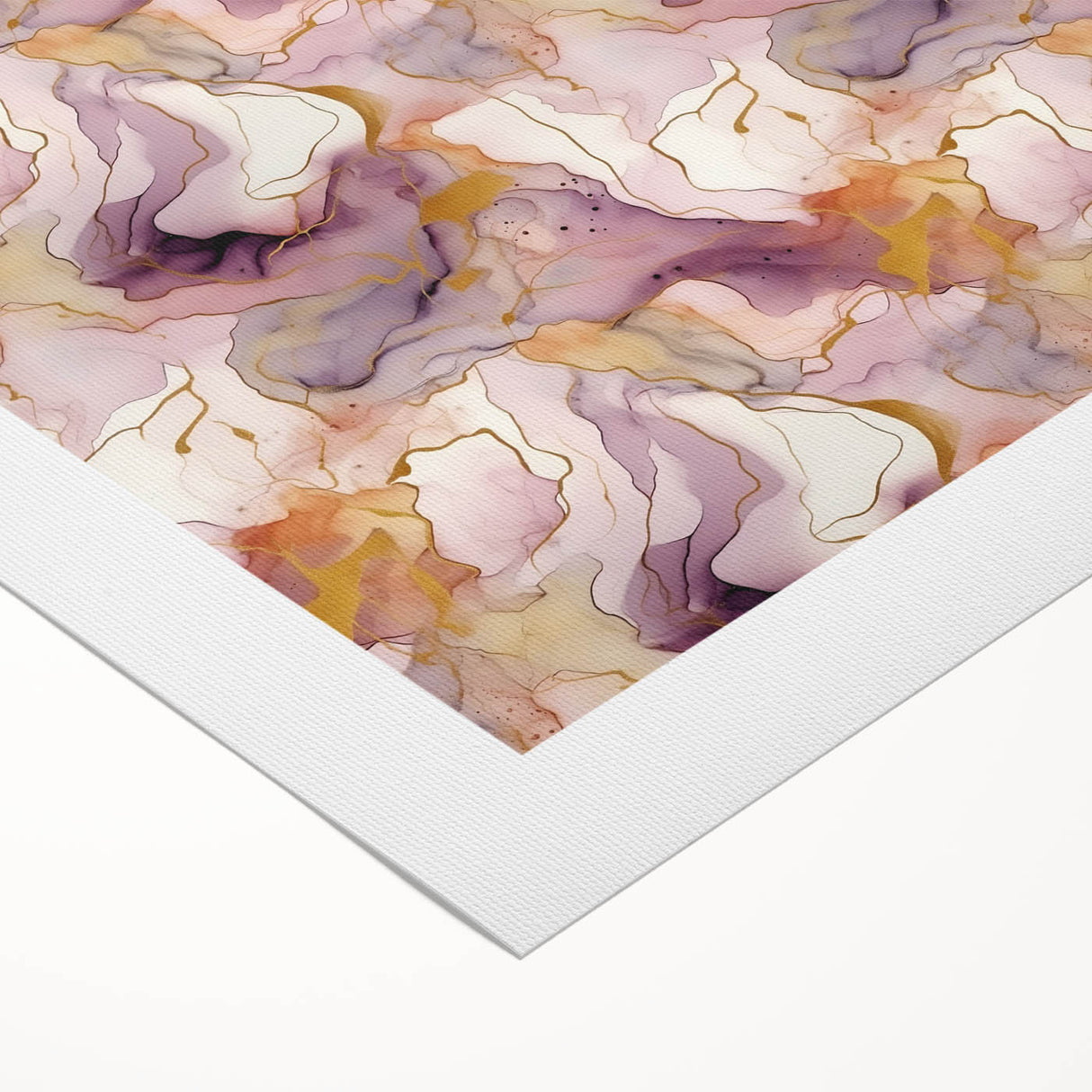 Abstract strokes wall art on rolled canvas showcasing vibrant colors and dynamic patterns, ideal for modern home decor, presented in a protective cardboard tube.