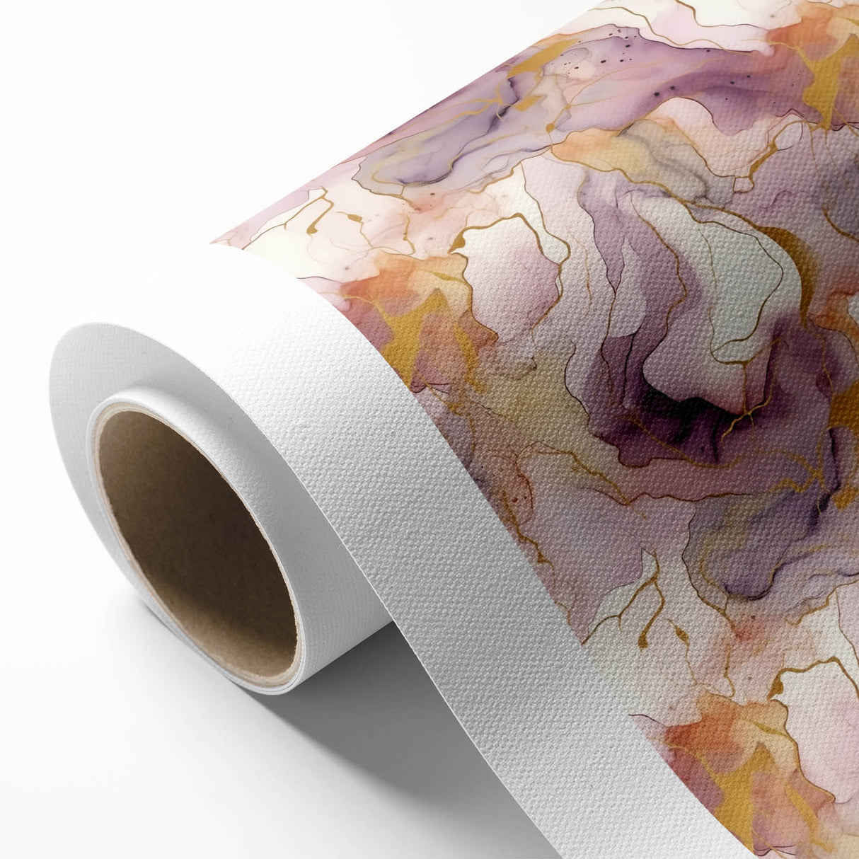 Abstract strokes wall art on rolled canvas, showcasing vibrant colors and dynamic textures, ideal for modern home decor. Packaged securely in a cardboard tube.