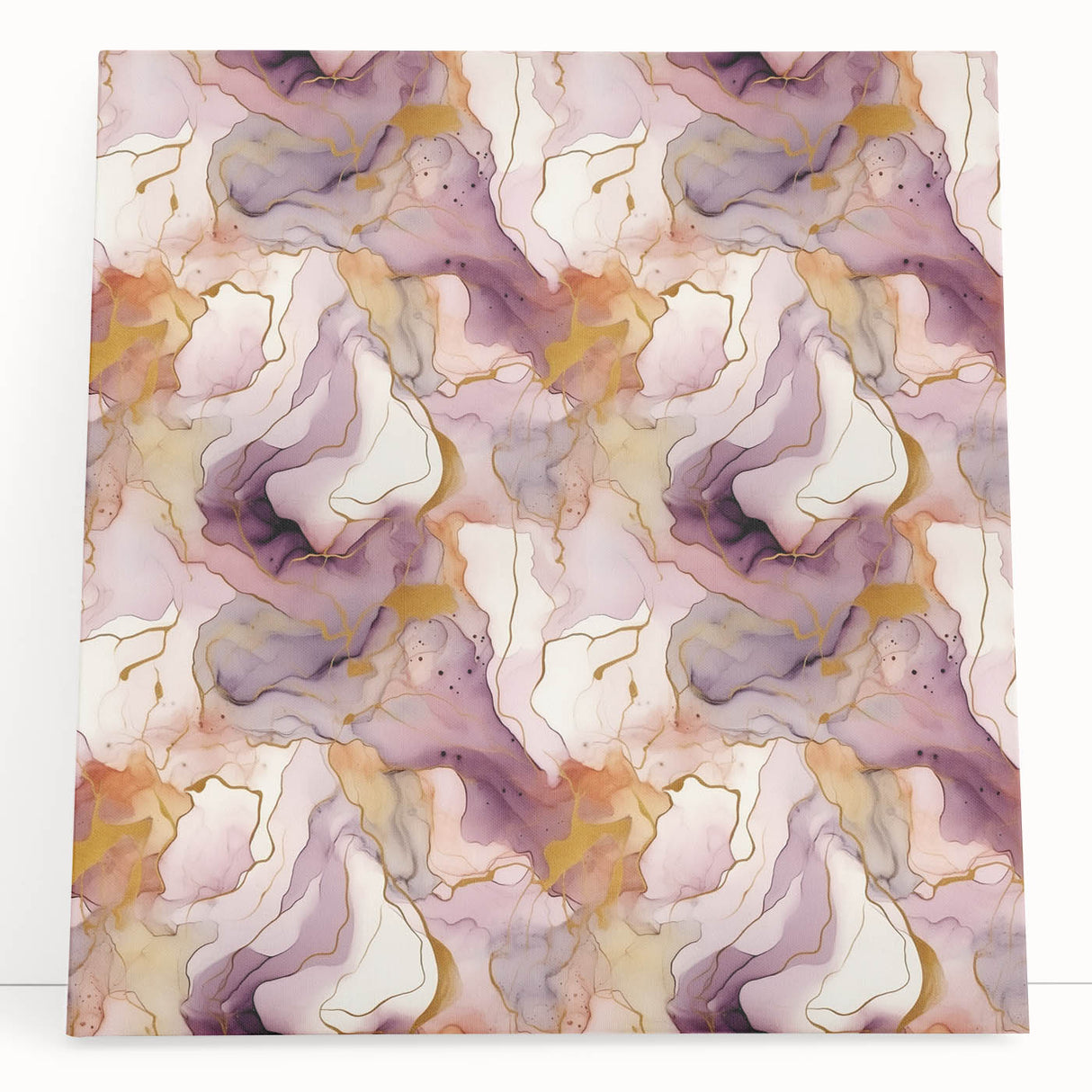 Colorful abstract strokes wall art on stretched canvas, showcasing vibrant blues, pinks, and yellows, ideal for modern home decor and artistic ambiance.