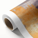 Abstract strokes in vibrant colors showcase a modern wall art design on rolled canvas, ideal for contemporary decor. Perfect for adding a splash of creativity to any space.