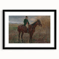 Modern Wall Art - Rider and Horse in a Tranquil Landscape