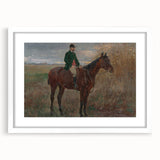 Modern Wall Art - Rider and Horse in a Tranquil Landscape