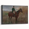 Modern Wall Art - Rider and Horse in a Tranquil Landscape
