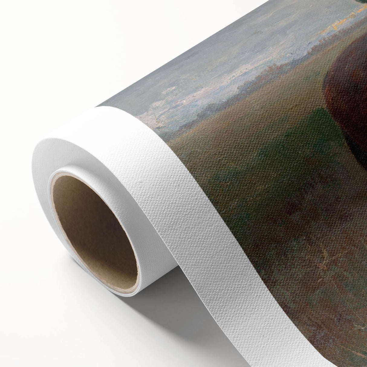 Modern Wall Art - Rider and Horse in a Tranquil Landscape