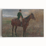 Modern Wall Art - Rider and Horse in a Tranquil Landscape