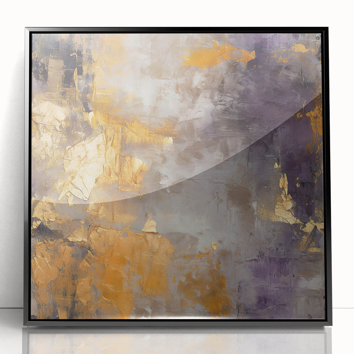 Framed wall art featuring abstract strokes in bold black and white, perfect for modern decor, enhancing any living space with a contemporary aesthetic.