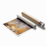 Abstract strokes wall art print showcasing vibrant colors in a dynamic design, perfect for modern home decor. Rolled and ready for framing, this piece adds a contemporary touch to any space.