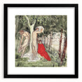 Modern Wall Art: Serene Bathers in an Impressionistic Forest