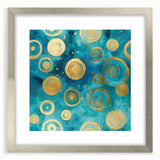 Abstract strokes wall art framed in silver, showcasing vibrant colors and dynamic patterns, perfect for modern home decor. Enhances any living space with artistic flair.