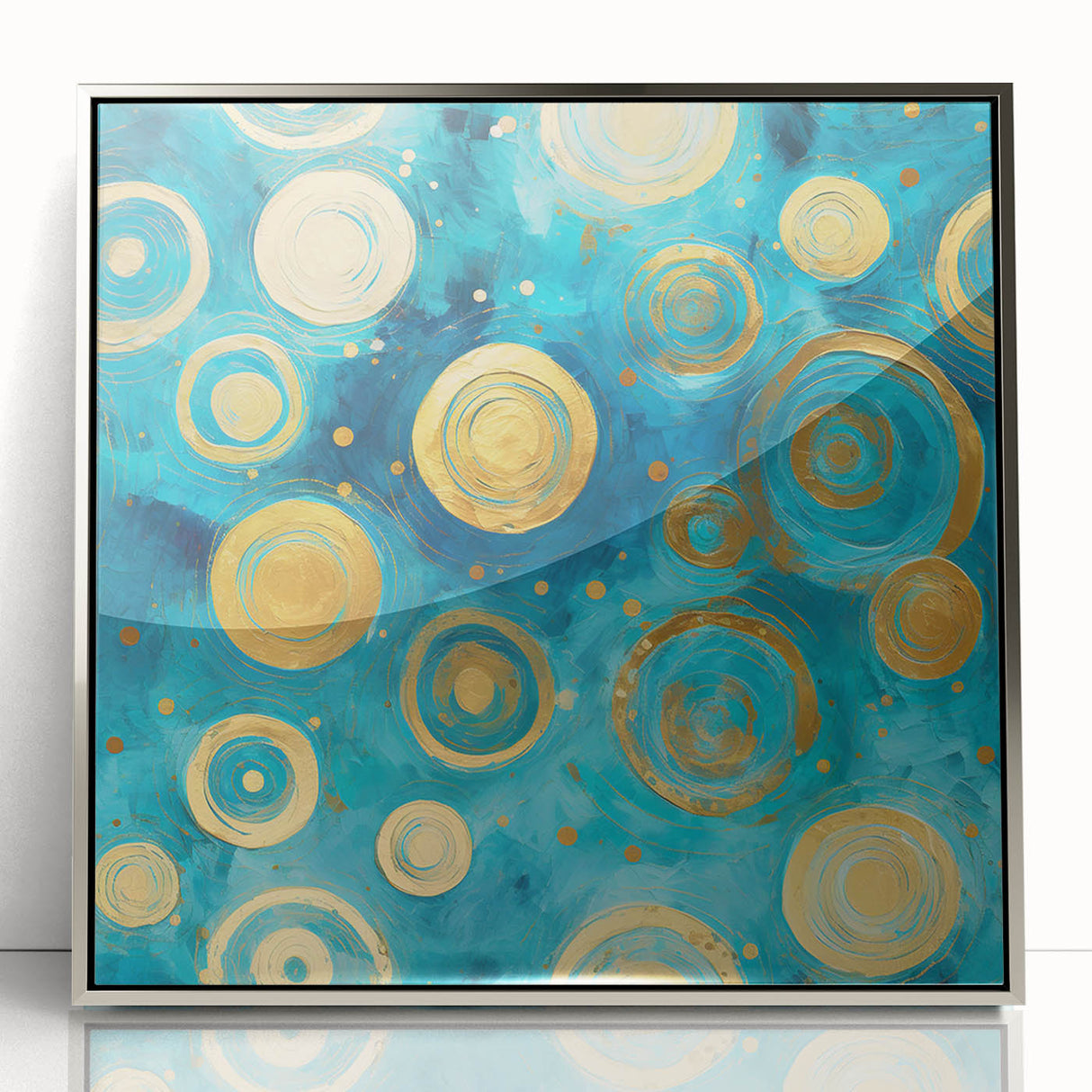 Framed wall art showcasing abstract strokes in silver and grey hues, creating a modern aesthetic for home decor. Ideal for contemporary living spaces.