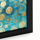 Close-up of a framed abstract strokes wall art piece showcasing vibrant colors and dynamic brushwork, perfect for modern home decor or art enthusiasts.