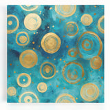 Abstract wall art featuring dynamic strokes in vibrant colors, showcasing a modern design on stretched canvas, perfect for contemporary home decor.