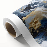 Abstract strokes wall art on rolled canvas, showcasing vibrant colors and dynamic patterns. Ideal for modern home decor, enhancing living spaces with artistic flair.