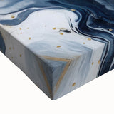 Abstract strokes wall art on stretched canvas, showcasing vibrant colors and dynamic patterns. Ideal for modern decor, enhancing any living space with artistic flair.