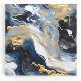 Abstract wall art featuring vibrant strokes in bold colors on a stretched canvas, ideal for modern home decor and artistic interior design. Perfect for adding a contemporary touch to living spaces.