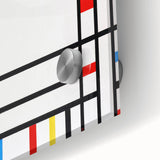 Abstract Modern Art: Geometric Composition in Primary Colors