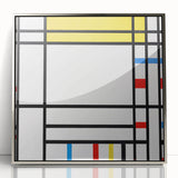 Abstract Modern Art: Geometric Composition in Primary Colors