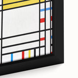 Abstract Modern Art: Geometric Composition in Primary Colors