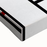 Abstract Modern Art: Geometric Composition in Primary Colors