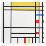 Abstract Modern Art: Geometric Composition in Primary Colors