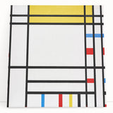 Abstract Modern Art: Geometric Composition in Primary Colors