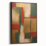 Framed canvas wall art showcasing abstract strokes in black and white, viewed from the side, perfect for modern home decor. Ideal for adding a contemporary touch to living spaces.