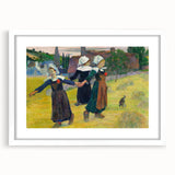 Modern Wall Art – Abstract Modern Art of Breton Girls Dancing