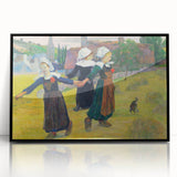 Modern Wall Art – Abstract Modern Art of Breton Girls Dancing